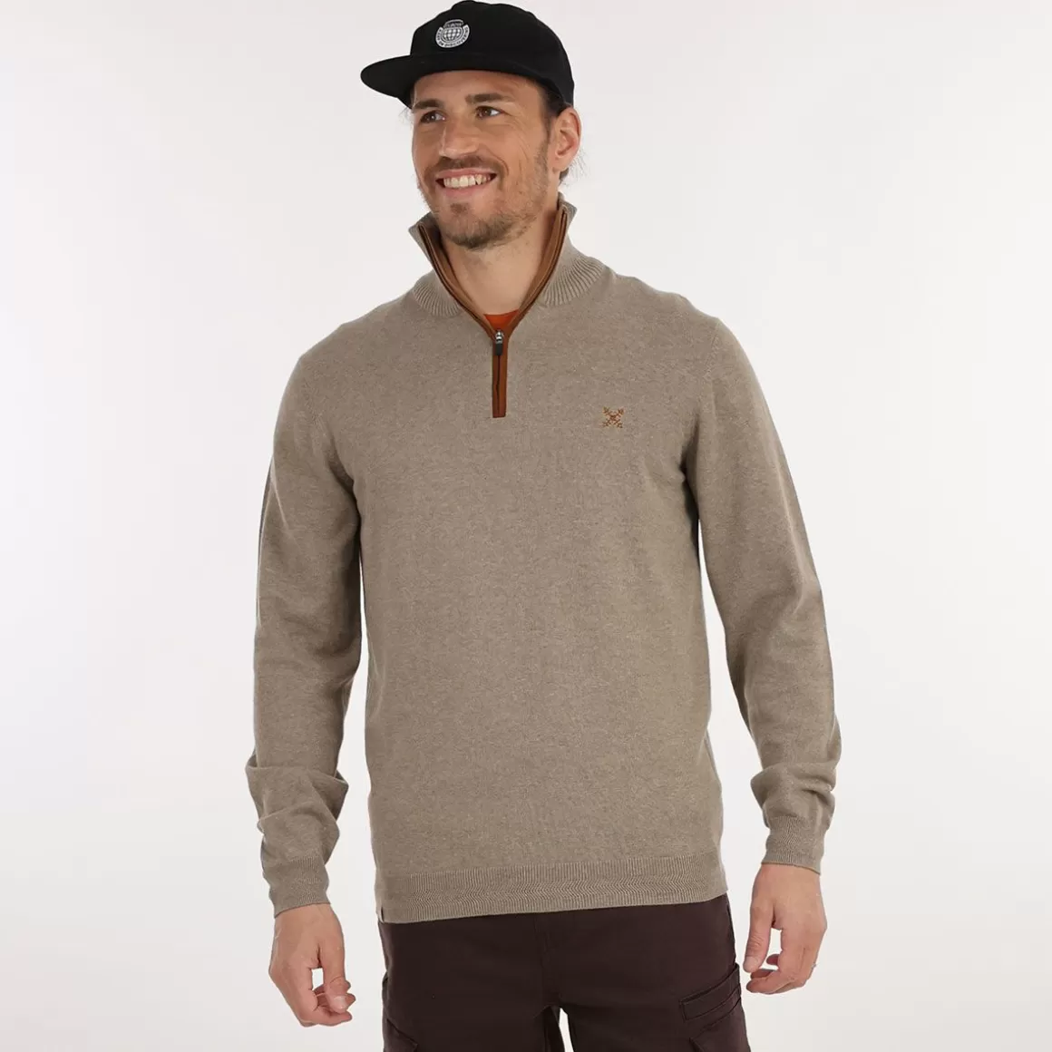 OXBOW Sweater PENZI - Ciment Chiné Heather Cement Best Sale